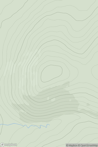 Thumbnail image for White Hill [The River Tweed to the English Border] [NS944251] showing contour plot for surrounding peak